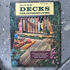 Mid Century Modern Sunset How to Build Decks - Architecture - VTG 1969